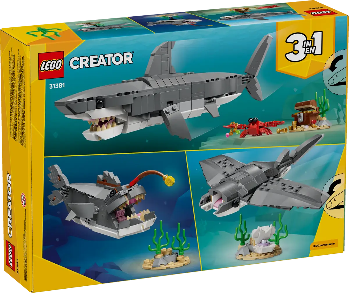 Requin féroce avec un coffre au trésor (31381)